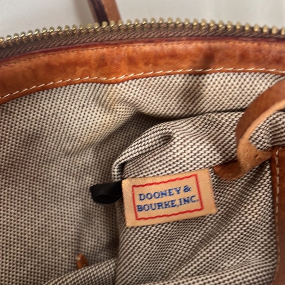 Dooney Bourke Tote Satchel Handbag Purse Weave Vintage RARE Tweed Leather - Picture 15 of 15